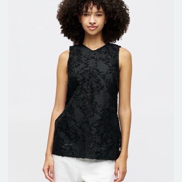 Day Birger Et Mikkelsen Tops - Day Birger et Mikkelsen black floral carved Coctail party tank top